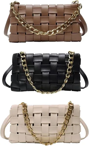 Vista 7 de Bolso de mano trenzado para mujer