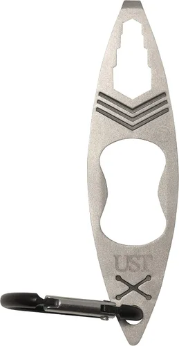 Vista 16 de UST Tool-a-Long - Mosquetones multiherramienta con construcción duradera y compacta de acero inoxidable para senderismo, kayak, campamento, viajes
