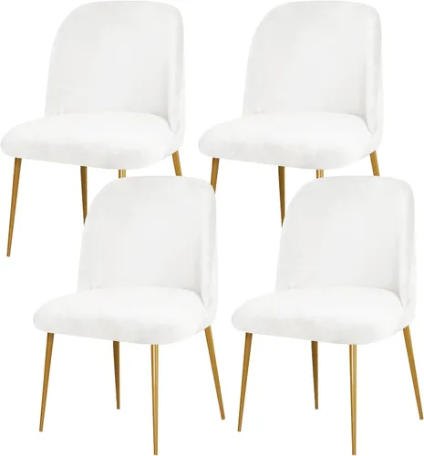 Vista 29 de Gollense Fundas de silla con respaldo curvado para comedor, fundas modernas de mediados de siglo, protector de asiento de silla semicírculo