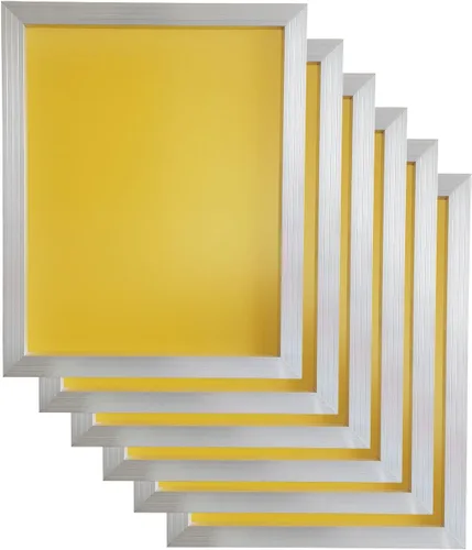 Vista 6 de YLZ Pantallas de impresión de pantalla de seda de aluminio 16 x 20 pulgadas Frame-110 malla blanca (2 PC)