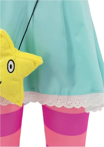 Vista 4 de C-ZOFEK Vestido de disfraz de estrella de Estados Unidos para mujer con gorro y bolsa para Halloween