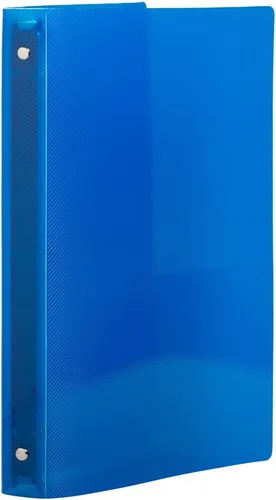 Vista 2 de JAM PAPER Carpeta de plástico de 0.75 pulgadas, carpeta azul de 3 anillas, se vende individualmente