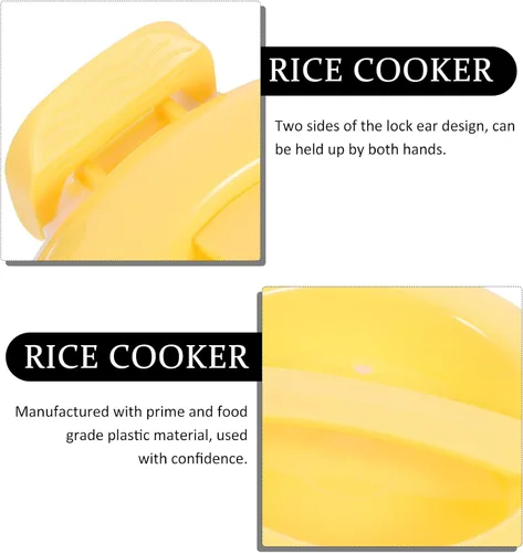 Vista 6 de Contenedor de comida para microondas Microondas Arrocera Contenedor de alimentos: 1L Cocina de pasta Horno Olla de arroz Vaporizador Microondas