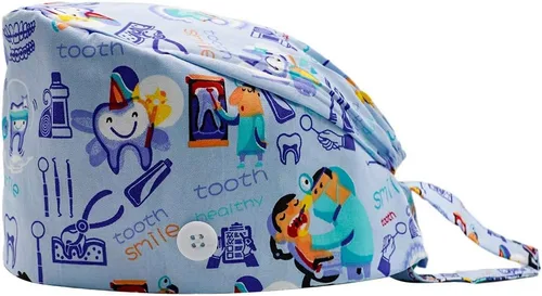 Vista 2 de 3 gorras de trabajo en forma de calabaza con banda de sudor ajustable para mujereshombres