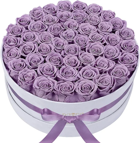 Vista 15 de Perfectione Roses 27 Rosas en una Caja, Rosa del Día de la Madre, Flores Preservadas para Ella, Flores para Entrega, Regalos de Cumpleaños