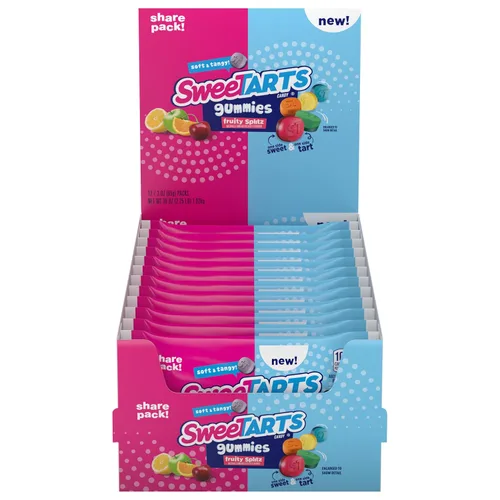 Vista 11 de SweeTARTS Mini caramelos masticables, bolsas de 1.8 onzas (paquete de 48)