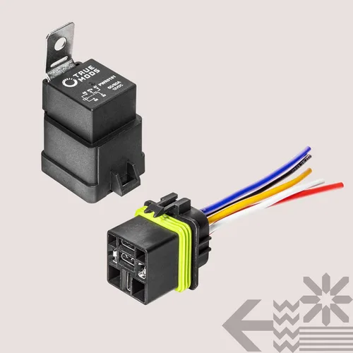Vista 9 de True MODS - Kit de relé impermeable estilo Bosch de 5 pines y 12 V [enchufe de arnés] [cables calientes de 12 AWG] [SPDT] [60/80 amperios] Relés