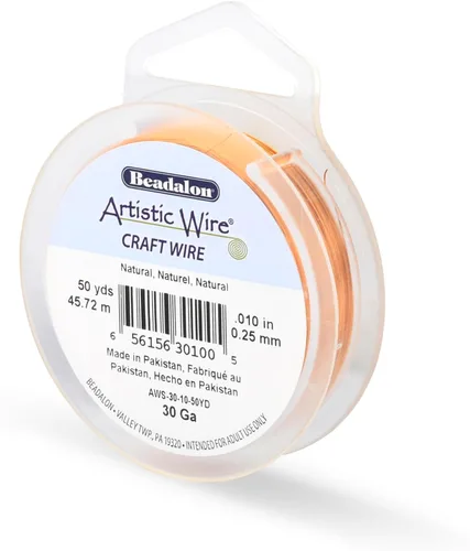 Vista 36 de Artistic Wire, Alambre de cobre de color chapado en plata de calibre 18, resistente al deslustre, amatista, 20 pies