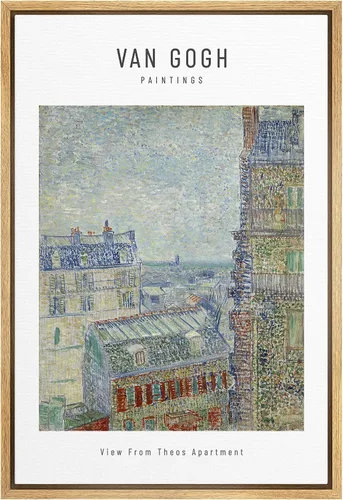 Vista 32 de SIGNWIN Lienzo enmarcado para pared, diseño de Vincent Van Gogh, un par de amantes, naturaleza, ilustraciones de área silvestre, bellas artes