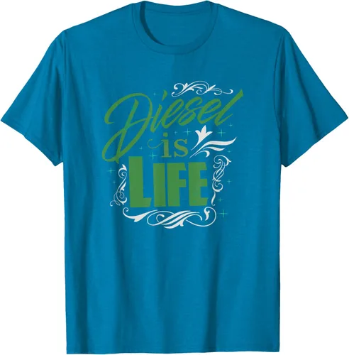 Vista 6 de Diesel is Life Roll Coal Diesels Truckers Smoke Camiseta Negro