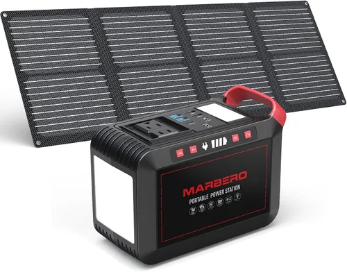 Vista 10 de Estación de energía portátil 300W MARBERO 237Wh generador solar de camping batería de litio de respaldo con salida de onda sinusoidal pura 110V CA