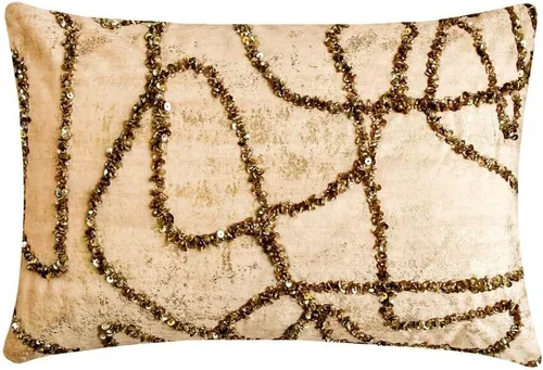 Vista 84 de The HomeCentric Fundas de almohada lumbares doradas de 12 x 14 pulgadas (11.8 x 13.8 in), de piel sintética, con diseño de animales, estilo moderno