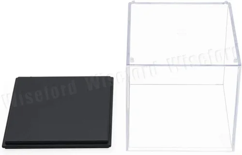 Vista 6 de Vitrina pequeña (2.6 x 2.6 x 2.5 pulgadas) caja transparente de acrílico para mini figura