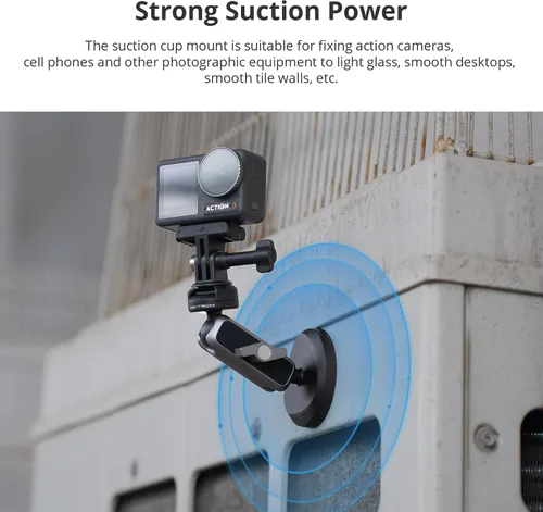 Vista 7 de PGYTECH CapLock - Soporte magnético para cámara compatible con DJI OSMO Action4/3/2, Gopro 10/9/8, OSMO Pocket 2, Insta360, mecanismo de doble