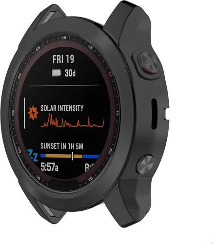 Vista 4 de Funda compatible con Garmin Fenix 7S, protector de pantalla, cubierta protectora de TPU suave, marco protector para Garmin Fenix 7S/7S Solar/7S 3