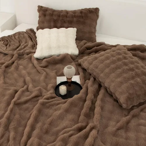 Vista 50 de Manta térmica eléctrica de franela Sherpa de 50 x 60 pulgadas - Manta eléctrica suave con 5 niveles de calefacción y 4 horas de apagado automático