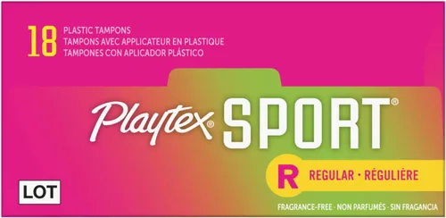Vista 19 de Playtex Tampones deportivos de absorción regular, sin fragancia, 18 unidades, tampones regulares para mujeres, cuidado femenino, tampón Playtex