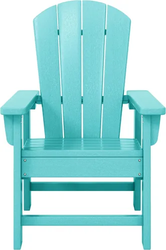 Vista 28 de WestinTrends Malibu Kids - Silla de patio de plástico HDPE Adirondack para exteriores, color negro