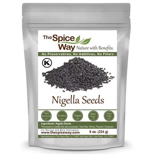 Vista 3 de The Spice Way Mezcla de sésamo negro, semillas de nigella y pimienta arcoíris, 8 onzas cada una