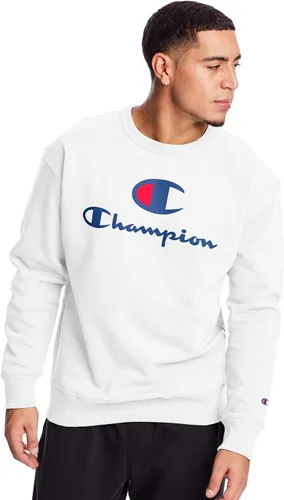 Vista 14 de Champion - Sudadera de forro polar de peso medio con cuello redondo para hombre (normal o grande y alta)