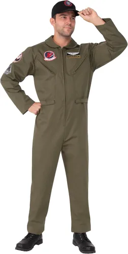 Vista 7 de Rubies Men's Top Gun Maverick Deluxe Flight Suit Como se muestra