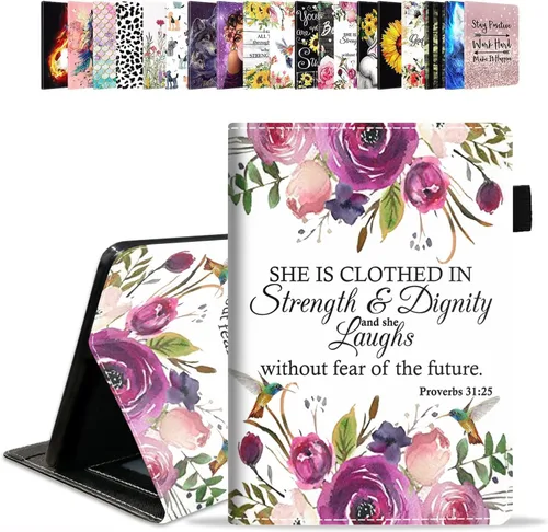 Vista 24 de Funda para tablet Amazon Kindle Fire HD 10 de 10.1" (9ª/7ª generación, versión 2019/2017) – Funda de piel sintética con función de encendido