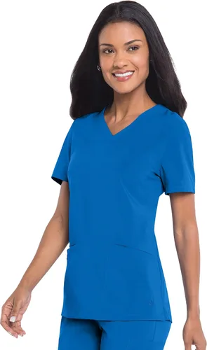 Vista 12 de Urbane Performance 9015 - Camiseta médica de ajuste a medida con 3 bolsillos para mujer Negro