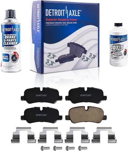 Vista 14 de Detroit Axle - Pastillas de Freno Delantero Izquierdo Reemplazo de Pinza de Disco para Dodge Ram 1500 Dakota Mitsubishi Raider - Juego de 3 piezas