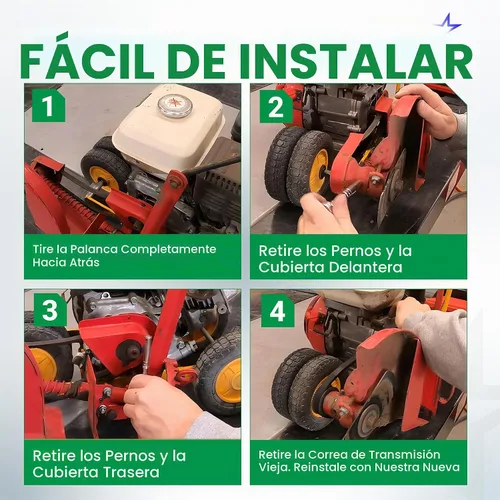 Vista 9 de BlueStars Correa de transmisión 4L-300 – Compatible con máquina McLane Edge recortadora, repuesto para cortadora de césped Mclane Edger de 30