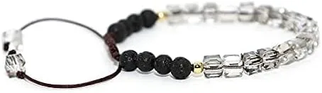 Vista 5 de LIAGZA Anxiety Stress Healing Crystal Rose Quartz Bead Bracelet Healing Crystals Stone Jewelry Beaded Charm Fashion Strand Bracelets Anti Depression