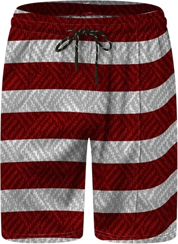 Vista 5 de Aipengry Conjunto deportivo de 2 piezas para hombre, conjunto deportivo de manga corta con cremallera y pantalones cortos para el 4 de julio