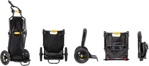 Vista 4 de Travoy, remolque plegable compacto para bicicleta de carga