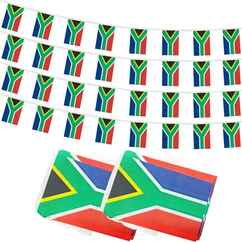 Vista 20 de Bandera de Cuerda Argentina de 100 Pies, 76 Piezas Bandera Estandarte Argentina, Pequeñas Mini Banderas del Mundo para Eventos Deportivos