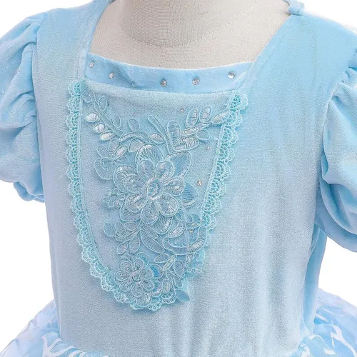 Vista 3 de Kidswant Toddler Baby Girls Luxury Princess Party Halloween Cosplay Costume Dress Up with Accessorries