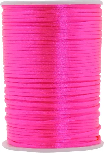 Vista 38 de Mandala Crafts Cordón de satén de cola de rattail de 0.02 in para nudos chinos de macramé