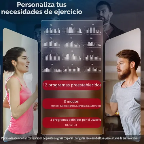 Vista 4 de Goplus Cinta de correr plegable de 3.75 HP, caminadora independiente Superfit con aplicación, 12 programas preestablecidos, pantalla LCD, monitor
