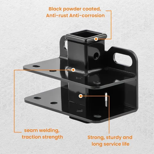 Vista 5 de maXpeedingrods Enganche receptor de 2 pulgadas Clase III para Ford Bronco 4WD 2/4 puertas 2/4 puerta trasera parachoques remolque receptor