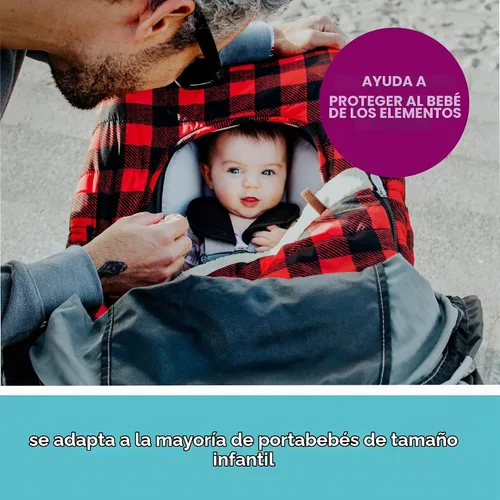 Vista 2 de JJ Cole Funda de asiento de coche de invierno para bebé, funda de asiento de automóvil de invierno para asiento de bebé o cochecito - Fundas