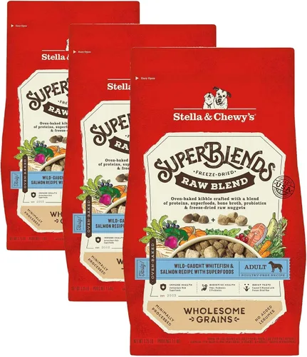 Vista 14 de Stella & Chewy's SuperBlends Raw Blend - Receta de carne de res alimentada con pasto, hígado de res y cordero con superalimentos, bolsa de 3.25