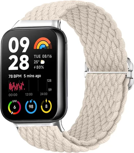 Vista 9 de Bandas trenzadas para Xiaomi Smart Band 9 Pro/Mi Band 8 Pro/Redmi Watch 5/4, correas elásticas de repuesto deportivas para mujeres y hombres