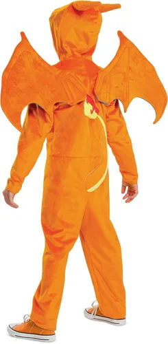 Vista 2 de Disguise Disfraz de Charizard para niños, disfraz oficial de Pokémon con capucha, talla infantil extra pequeño (3T-4T)