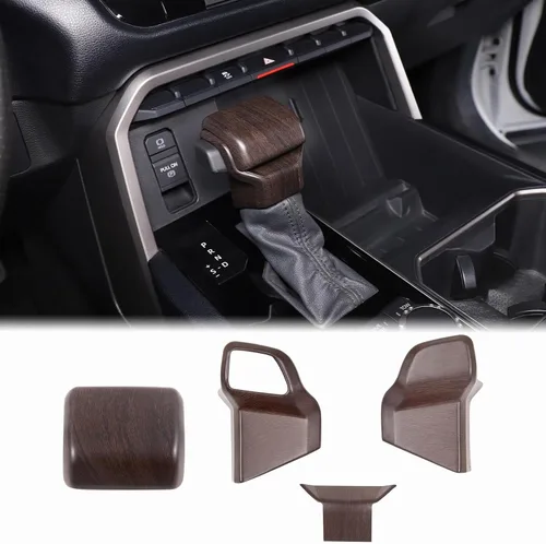 Vista 13 de Aunginsy Cubierta de freno de mano para palanca de cambios de automóvil, compatible con Toyota Tundra 2022+, Sequoia 2023+ y Tacoma 2024+, perilla