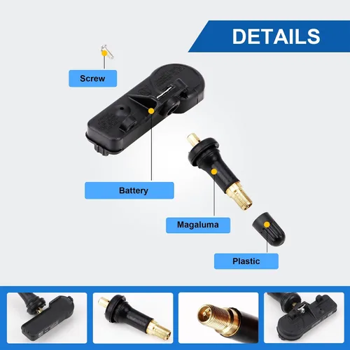Vista 3 de Sensor de presión de neumáticos TPMS compatible con Infiniti Nissan preprogramado 315MHz Reemplazar # 40700-JA01B 40700-1AA0B 40700-1AA0D