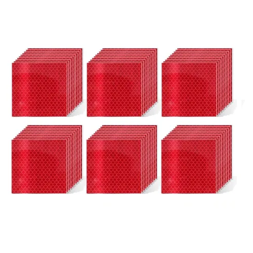 Vista 77 de Pegatinas reflectantes 1 pulgada de diámetro Redondas Reflectoras, Cinta adhesiva impermeable al aire libre de alta visibilidad (80 piezas)