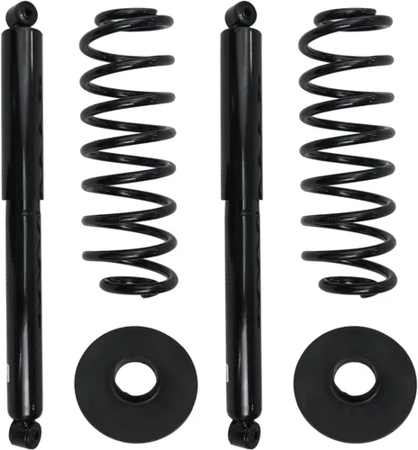 Vista 3 de Detroit Axle - Puntales 4WD para Ford Expedition Lincoln Navigator 1997-2002, 4 puntales completos con muelle helicoidal delantero trasero 1998 1999