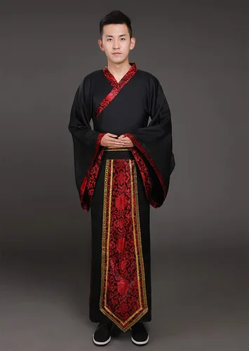 Vista 4 de Disfraz tradicional chino de Kung Fu Hanfu para hombre