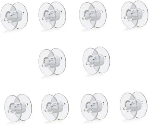 Vista 7 de Bobinas de repuesto para máquina de coser – Clase 15 estándar – Plástico transparente universal – Compatible con Brother, Janome, Singer, Elna