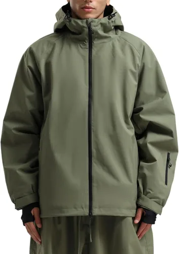 Vista 11 de GSOU SNOW Mens Ski Jacket Baggy Snowboard Jacket Womens Insulated Snow Jacket Waterproof Windproof Loose Ski Coat for Skiing