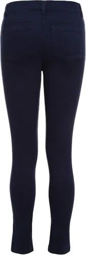 Vista 2 de Pantalones Nautica ajustados de sarga para uniforme escolar para niñas, material elástico cómodo, resistente a arrugas y decoloración