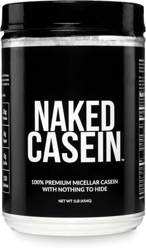 Vista 7 de NAKED Casein - 2 libras de proteína de caseína micelar de chocolate - a granel, sin OMG, sin gluten, sin soya, sin conservantes - estimula